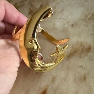Gold Moon and Star Bracelet New